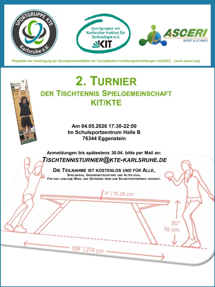Ausschreibung Tischtennis-Turnier